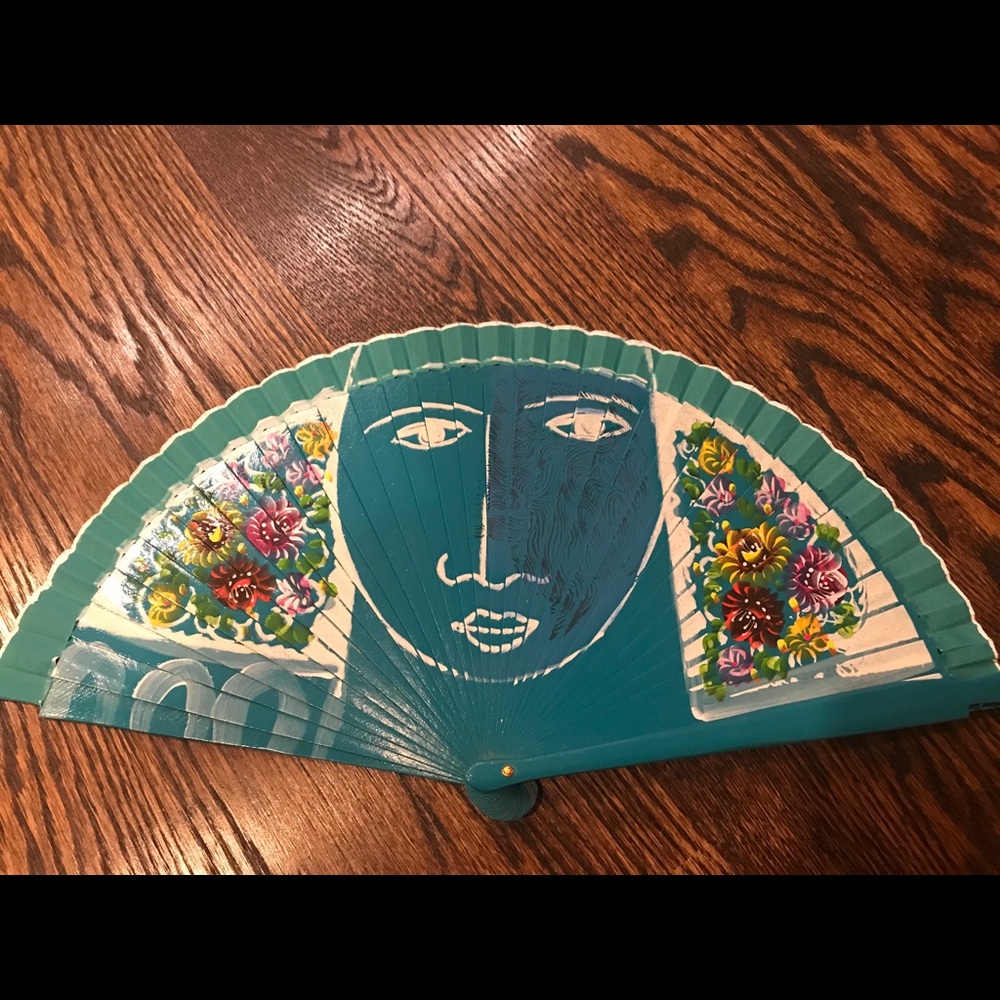 Hand painted fan from Spain.